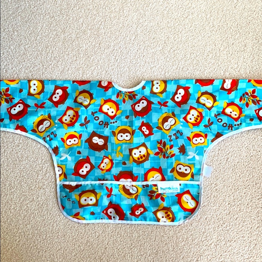 Kids long sleeve apron/Bib with tie back